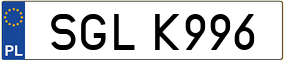 Trailer License Plate